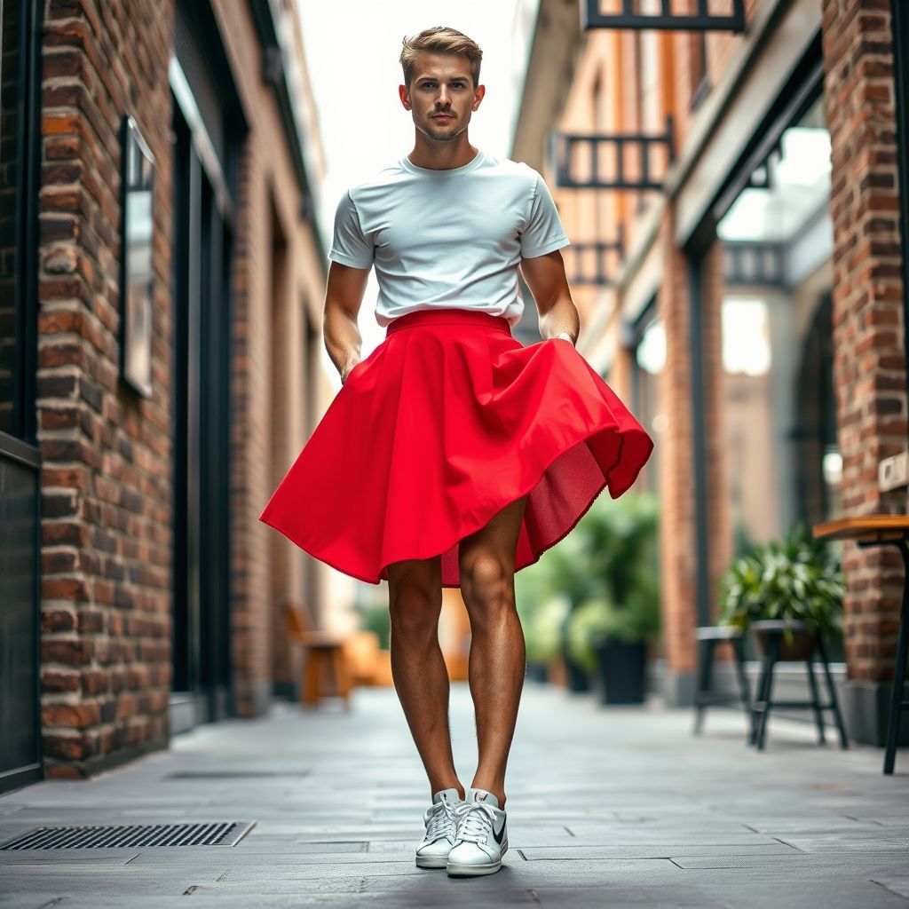 Men's Skirt (Red)